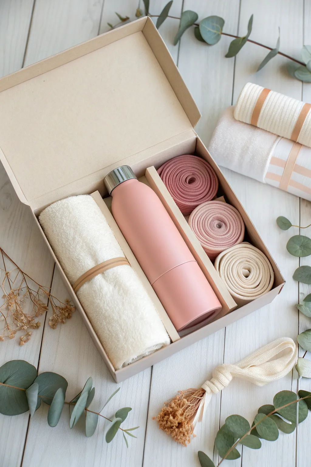 Gift the joy of fitness with this elegantly curated Fitness Fanatic Pack, perfect for celebrating healthy beginnings.