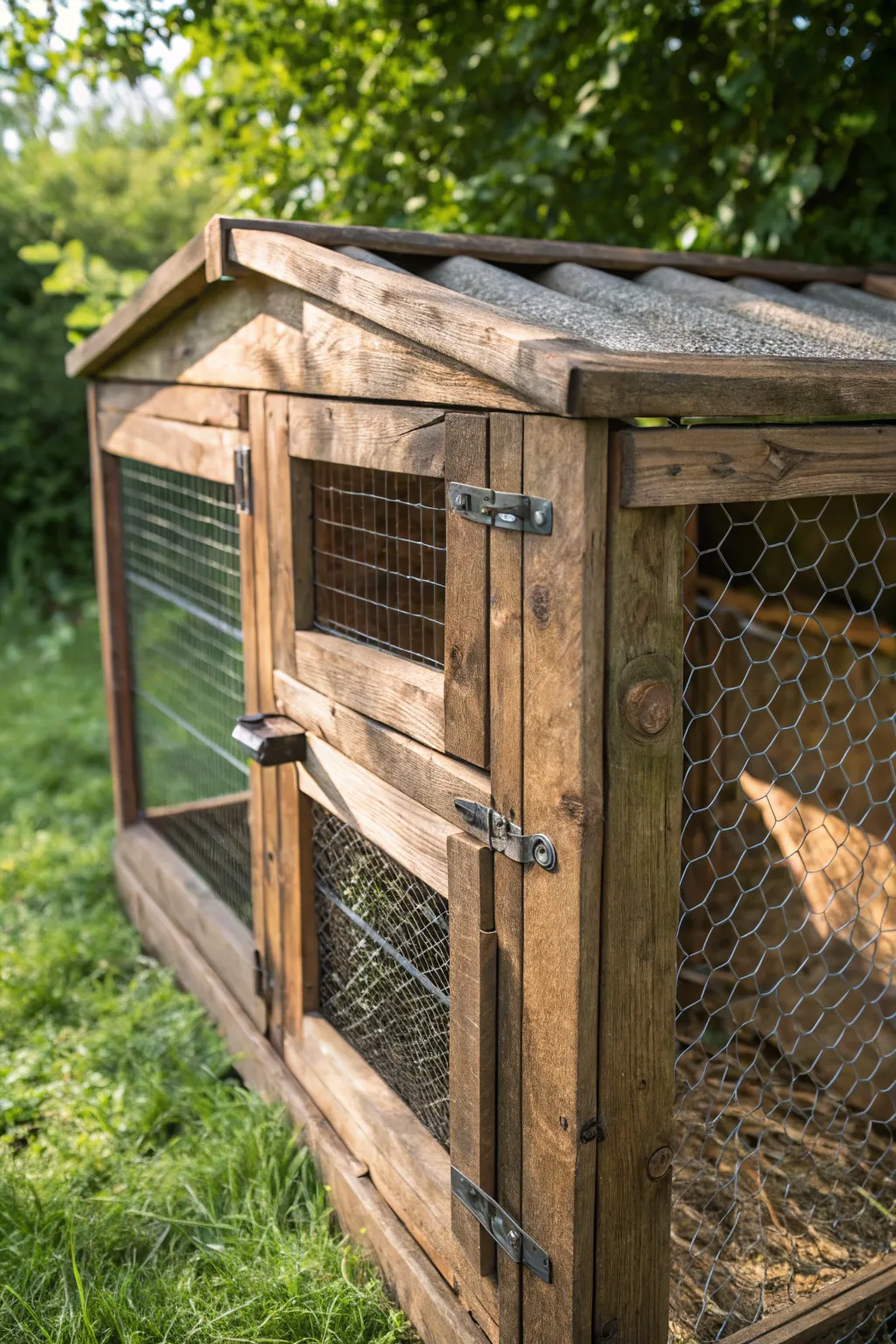Fortress of safety: Keep your guineas secure with a robust, stylish coop design.
