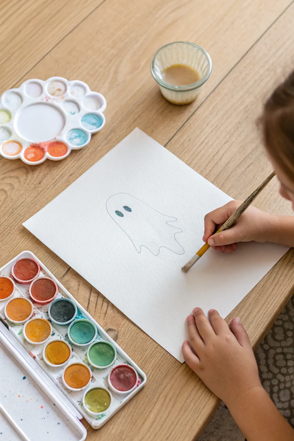 Unveil the magic of hidden ghost paintings this Halloween! 🎨👻