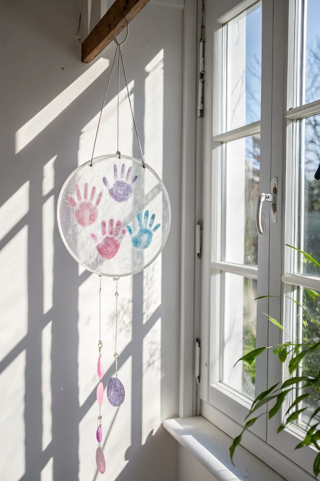 Capture sunlight and memories with this charming handprint sun catcher—perfect for Mother's Day crafts!