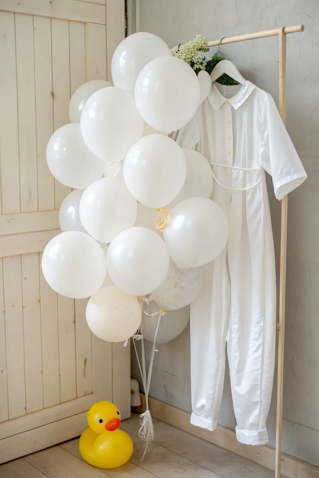 Transform your look into a playful bubble bath with a touch of whimsy and minimalist elegance.