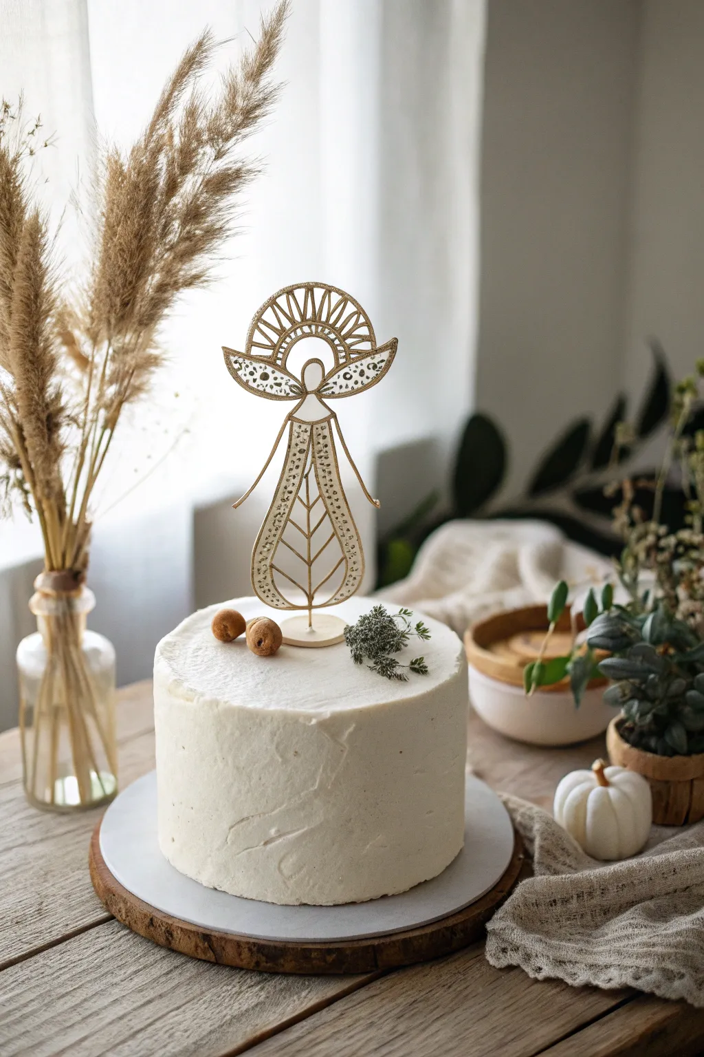 Capture the essence of love with a handcrafted clay cake topper, the perfect blend of simplicity and elegance.