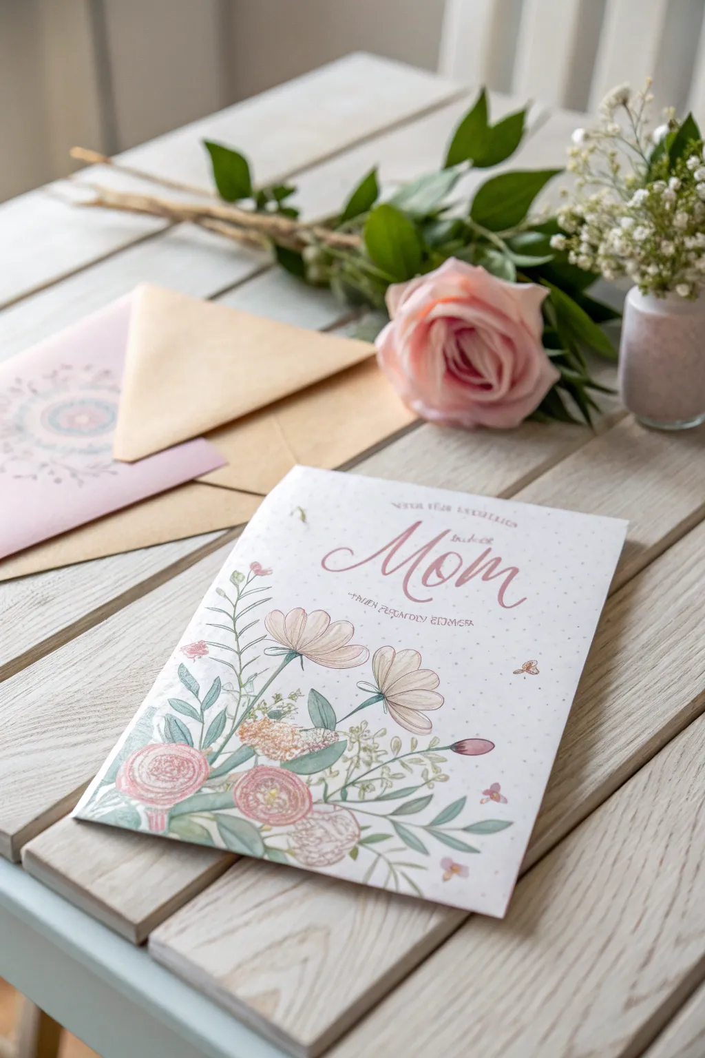 Celebrate Mother's Day with a handcrafted card that embodies simplicity and love.