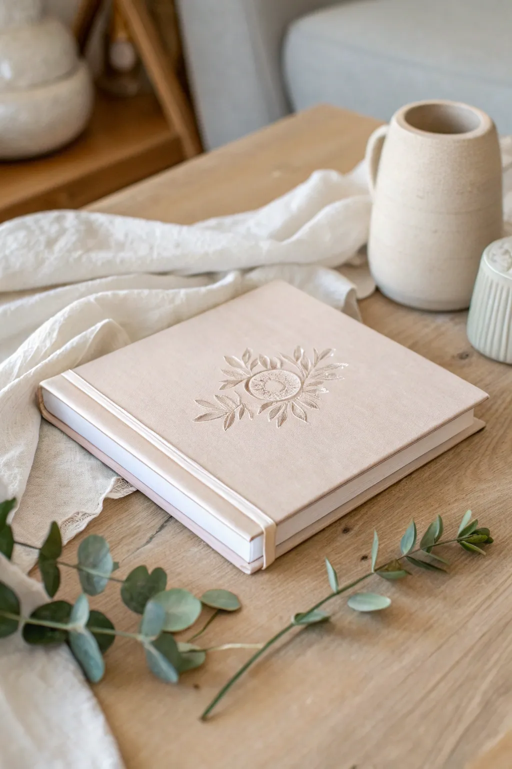 Capture precious moments with a handcrafted photo album, the perfect touch for a personalized baby shower gift.