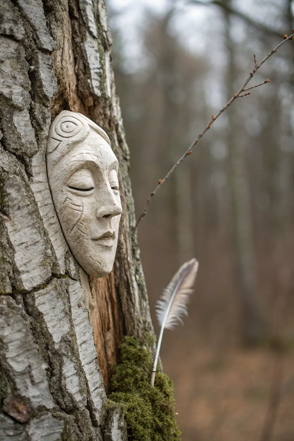 Bring your trees to life with enchanting ghostly faces this Halloween. 🎃🌿 #ScandiBoho #DIYHalloween