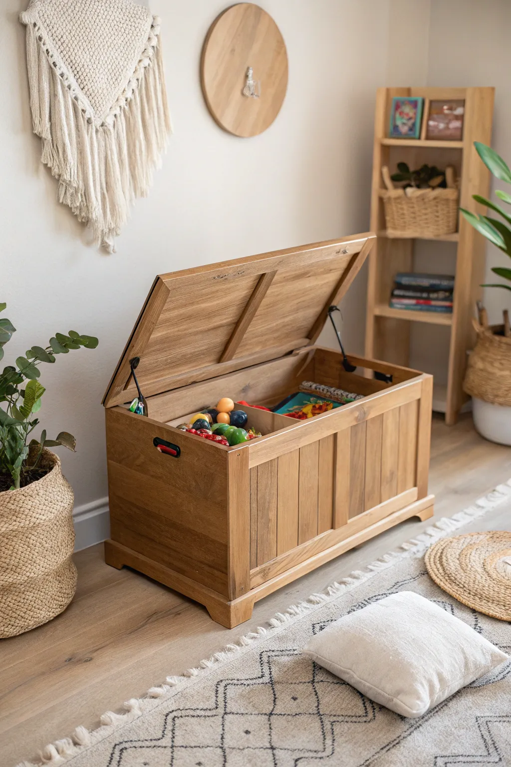 Transform elegance into playtime with a child-safe toy box that delights both kids and parents. 🌿✨