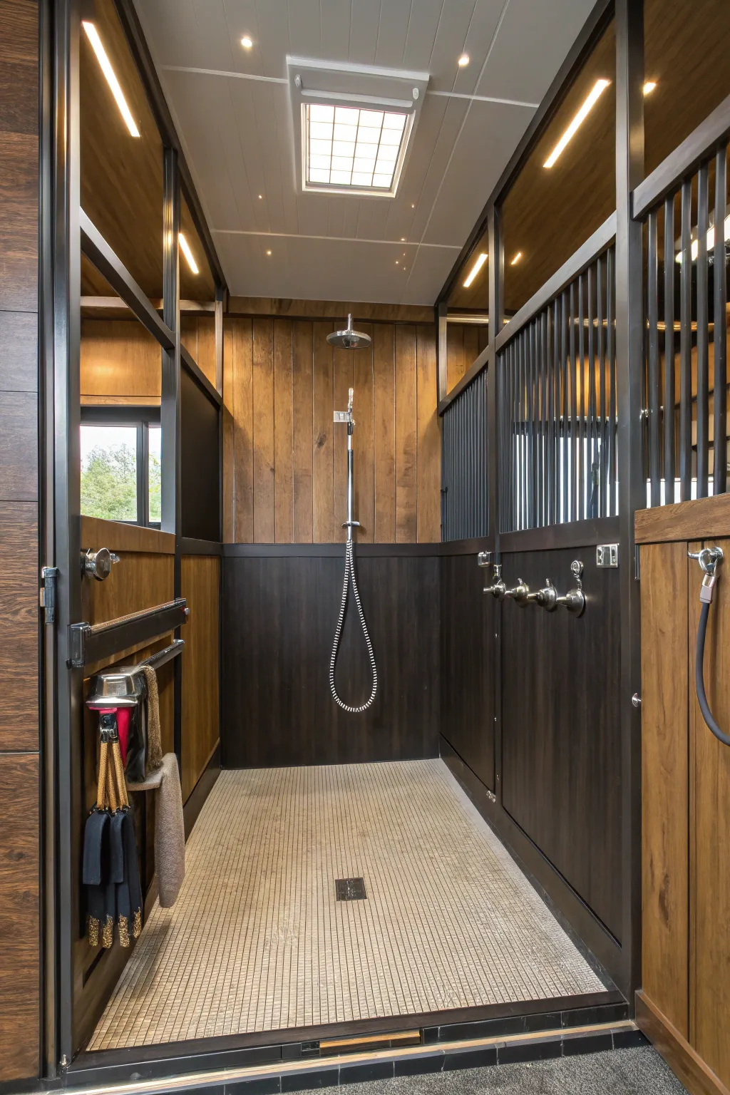 Transform your horse wash stall into a stylish and functional multi-purpose space.
