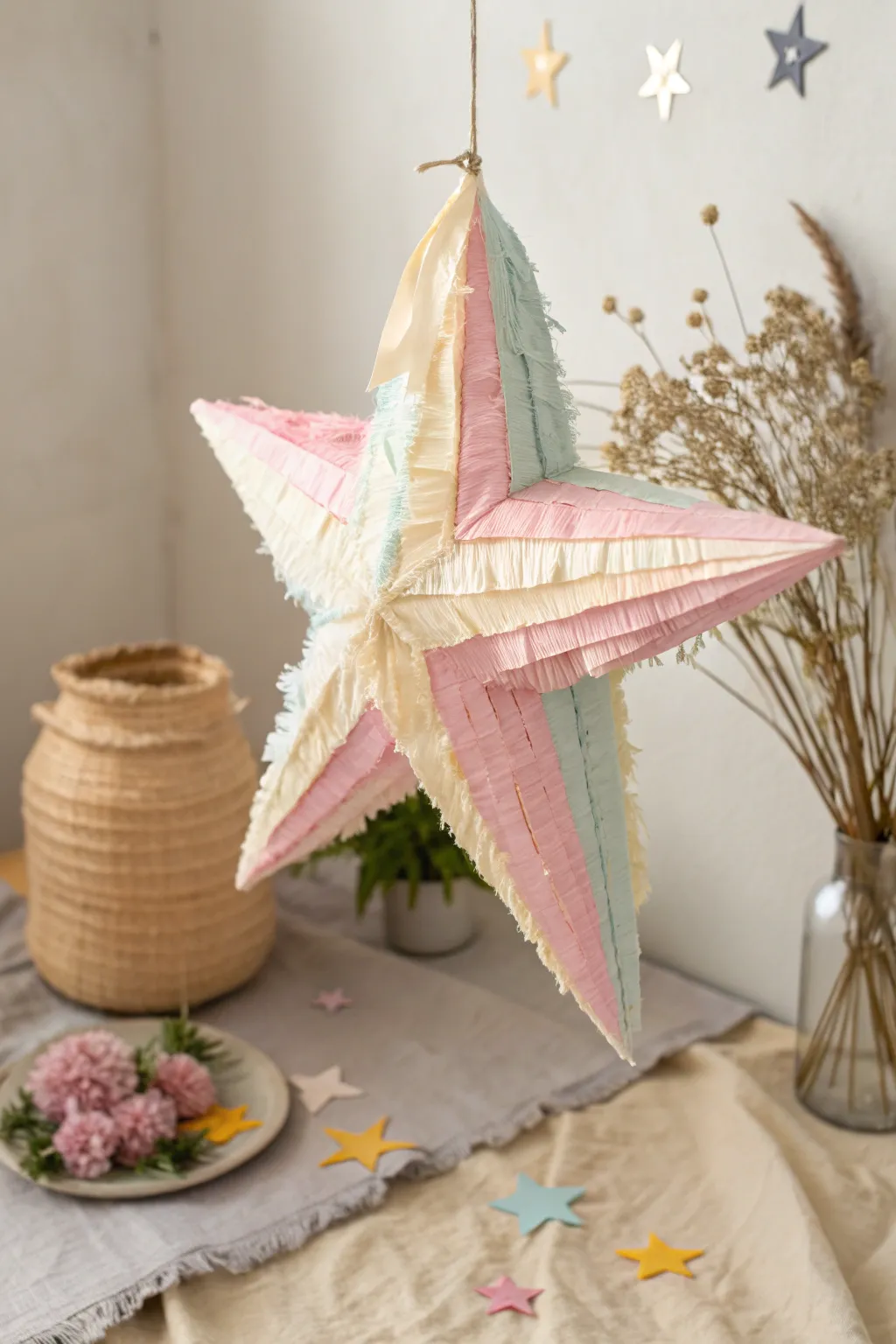 Transform celebrations with a whimsical paper mache pinata—where simplicity meets playful elegance.