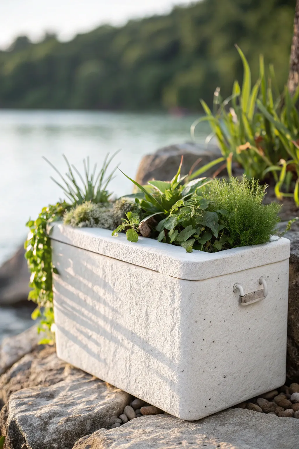 Transform your garden with this chic hypertufa planter, blending minimalist elegance with natural beauty.