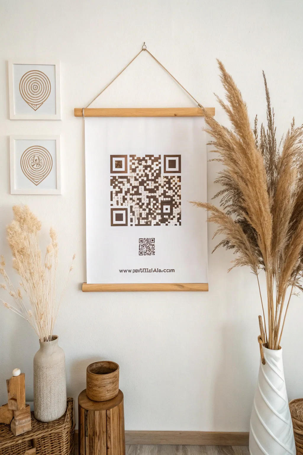 Unlock a world of surprise with a simple scan - where modern technology meets minimalist artistry.