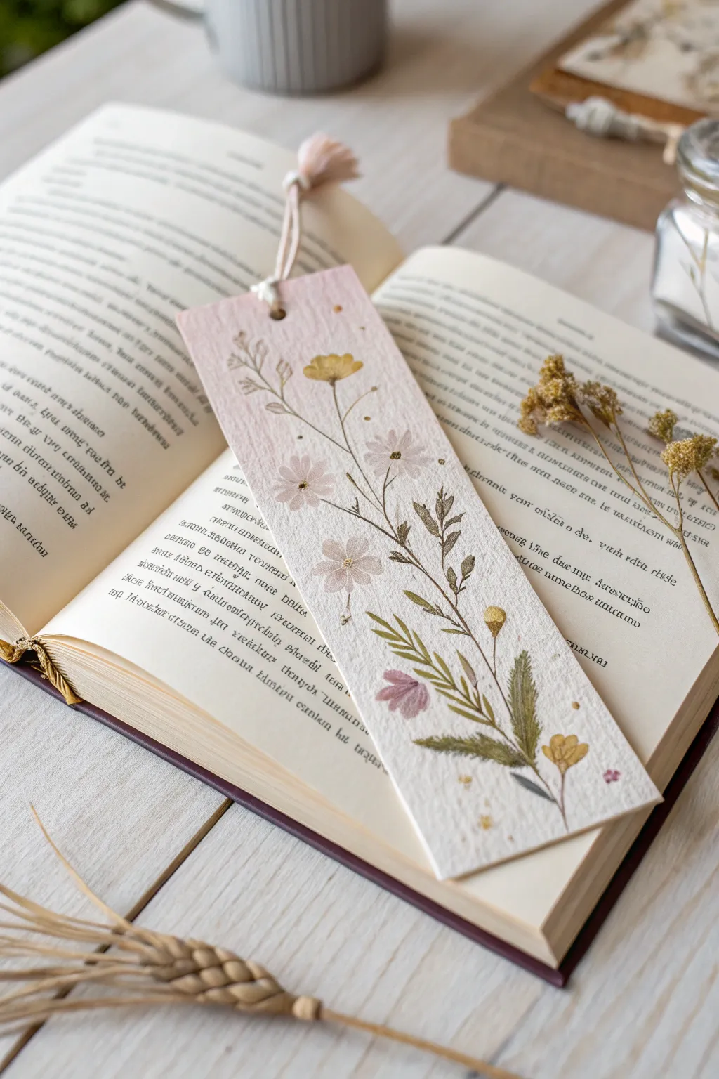 Elevate your reading experience with handcrafted bookmarks, where simplicity meets natural beauty.