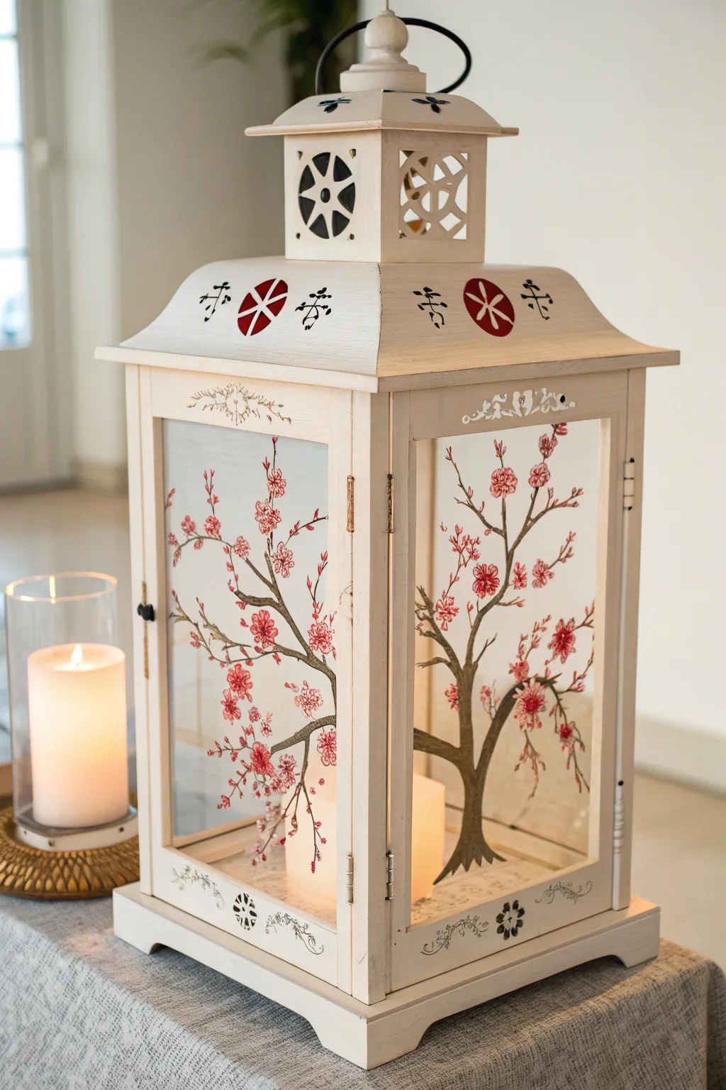 Illuminate your space with artful elegance: a lantern that celebrates cultural beauty and craftsmanship.