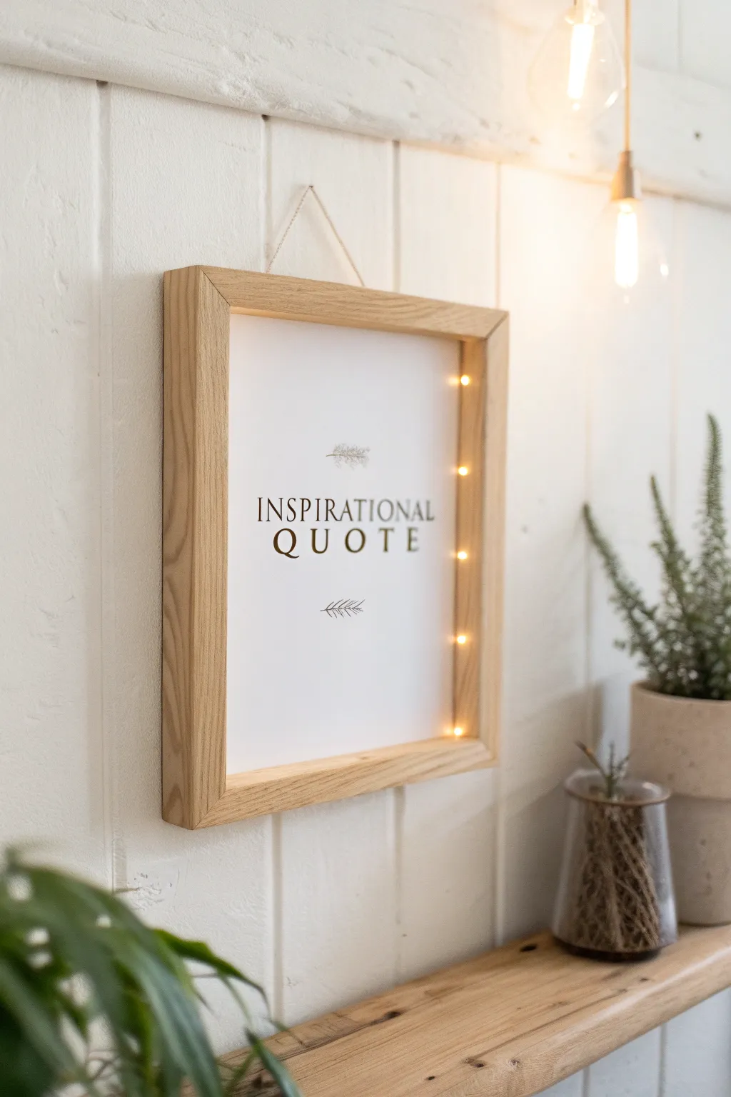 Illuminate your space with words that inspire. #ScandiBoho #QuoteArt