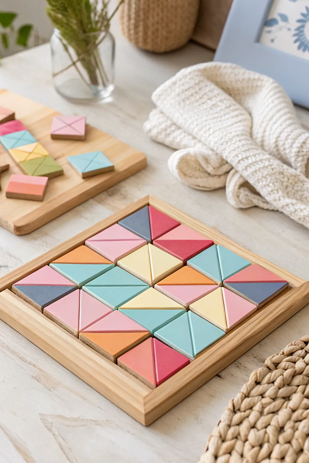 Unleash your toddler's creativity with magnetic tile art, where simplicity meets vibrant imagination.