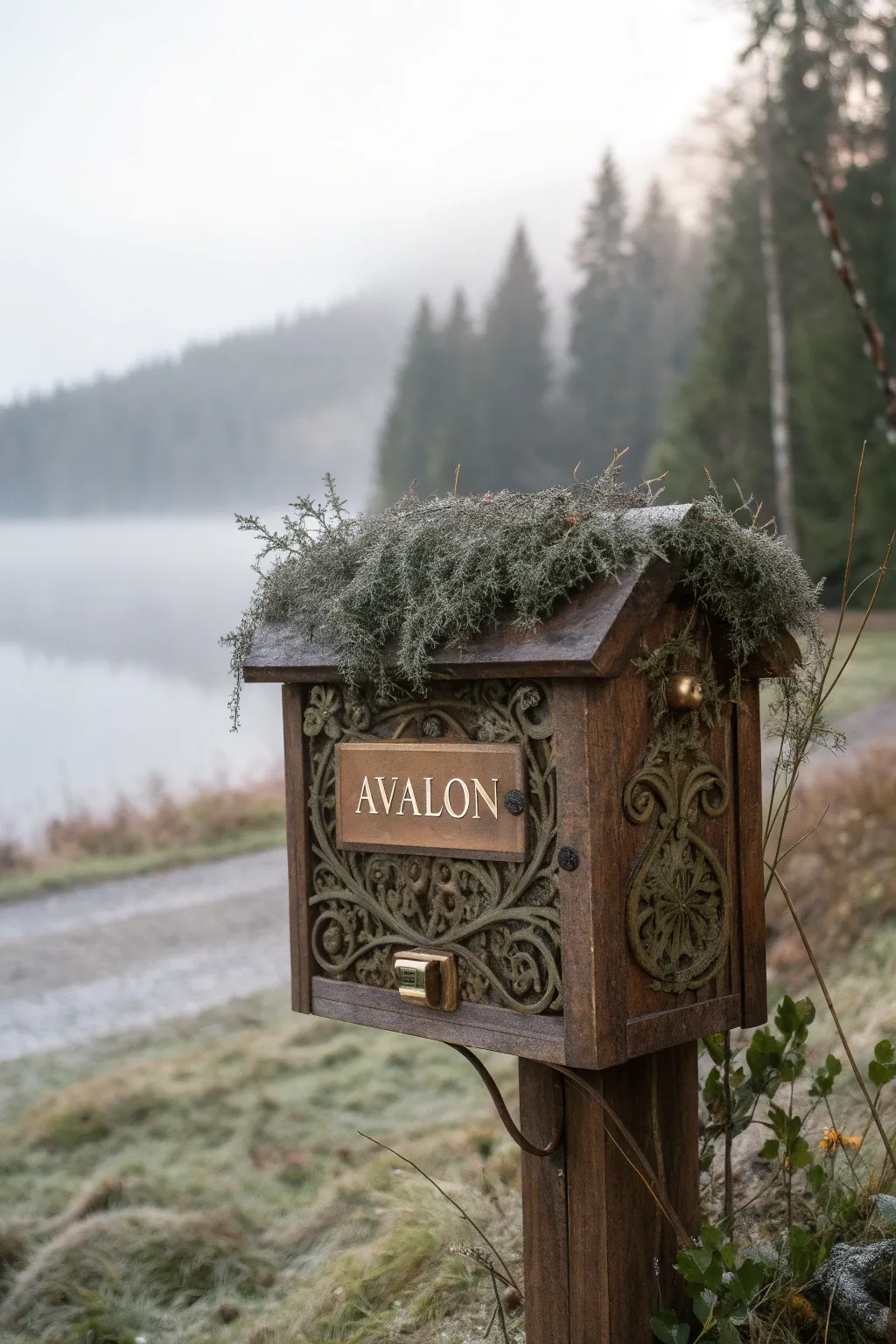 Step into a fairy tale every time you check your mail with the enchanting 'Avalon' mailbox.