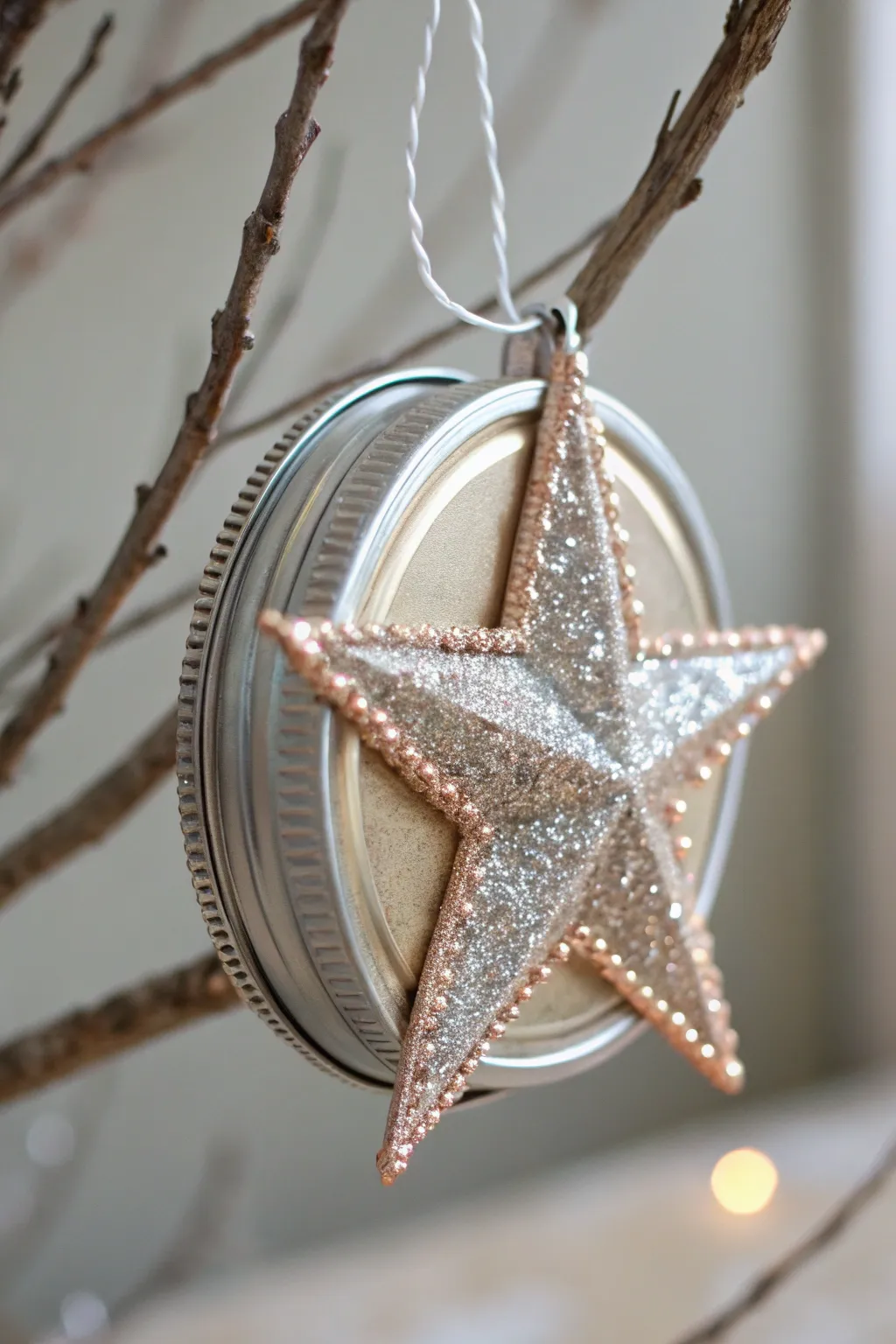 Twinkle, twinkle, little jar lid star—bring celestial charm to your decor with this DIY masterpiece.