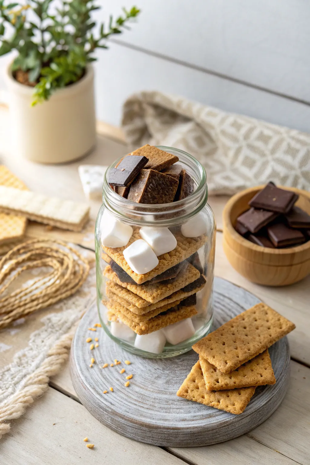 Elevate your dessert game with these charming DIY S'mores Kits in a mason jar—perfect for a quick, delightful treat!