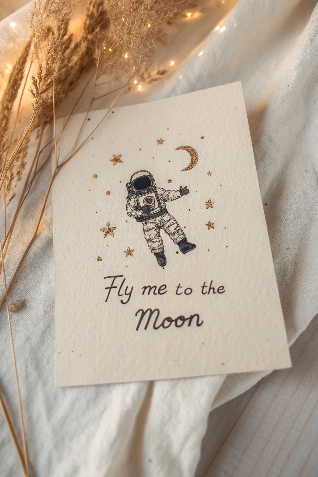 Dream beyond the stars with this minimalist astronaut sketch.