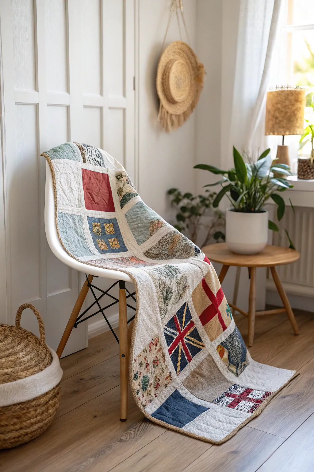 Travel the world through stitches: A memory quilt that weaves your journeys into a cozy masterpiece.