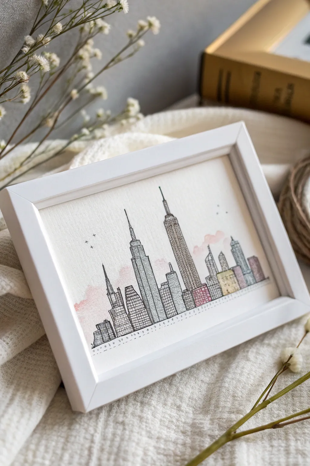 Capture the essence of city life with minimalistic mini skylines, where simplicity meets urban elegance.