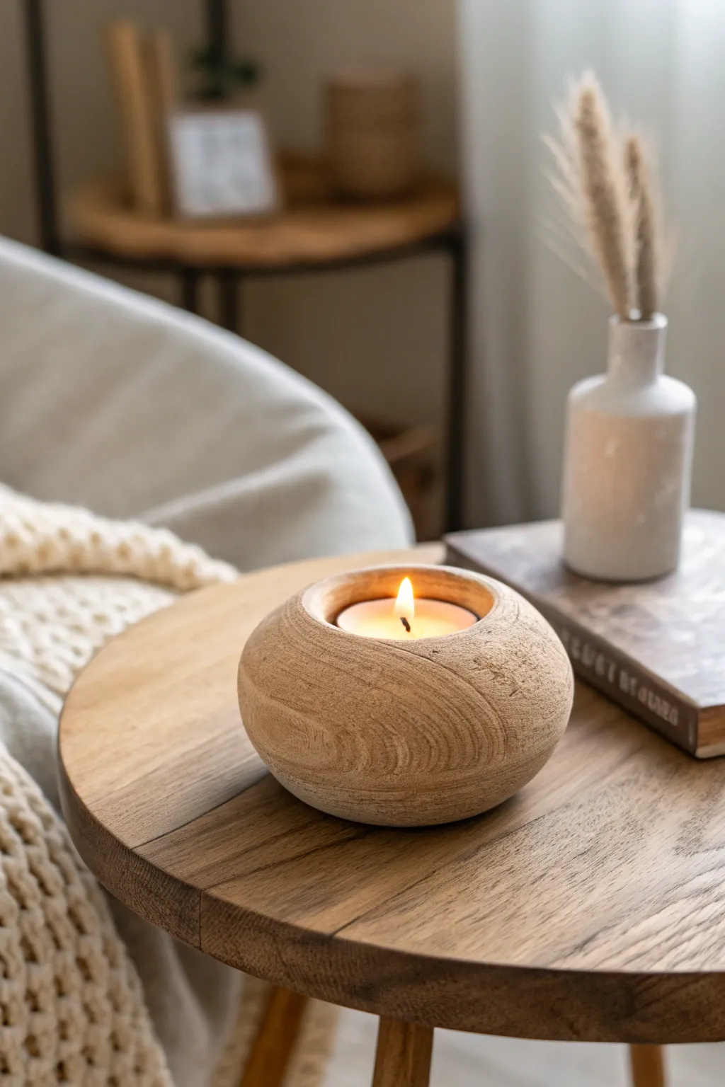 Illuminate your space with the charm of a handcrafted miniature candle holder, where simplicity meets elegance.