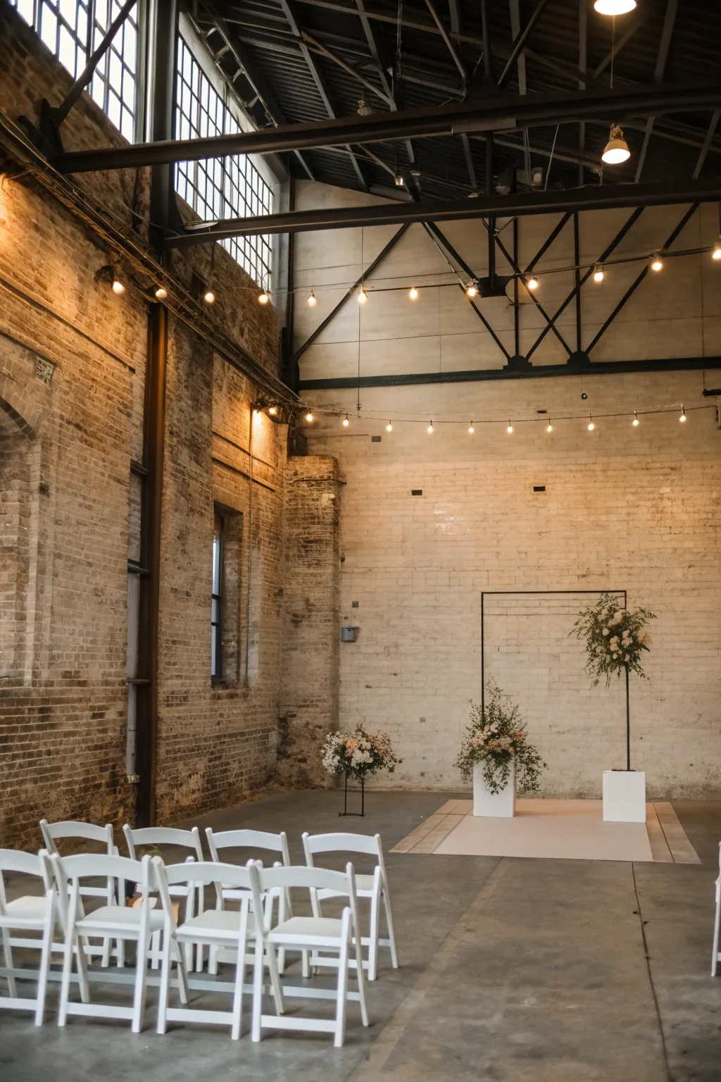 Unadorned venues that provide the perfect backdrop for minimalist weddings.