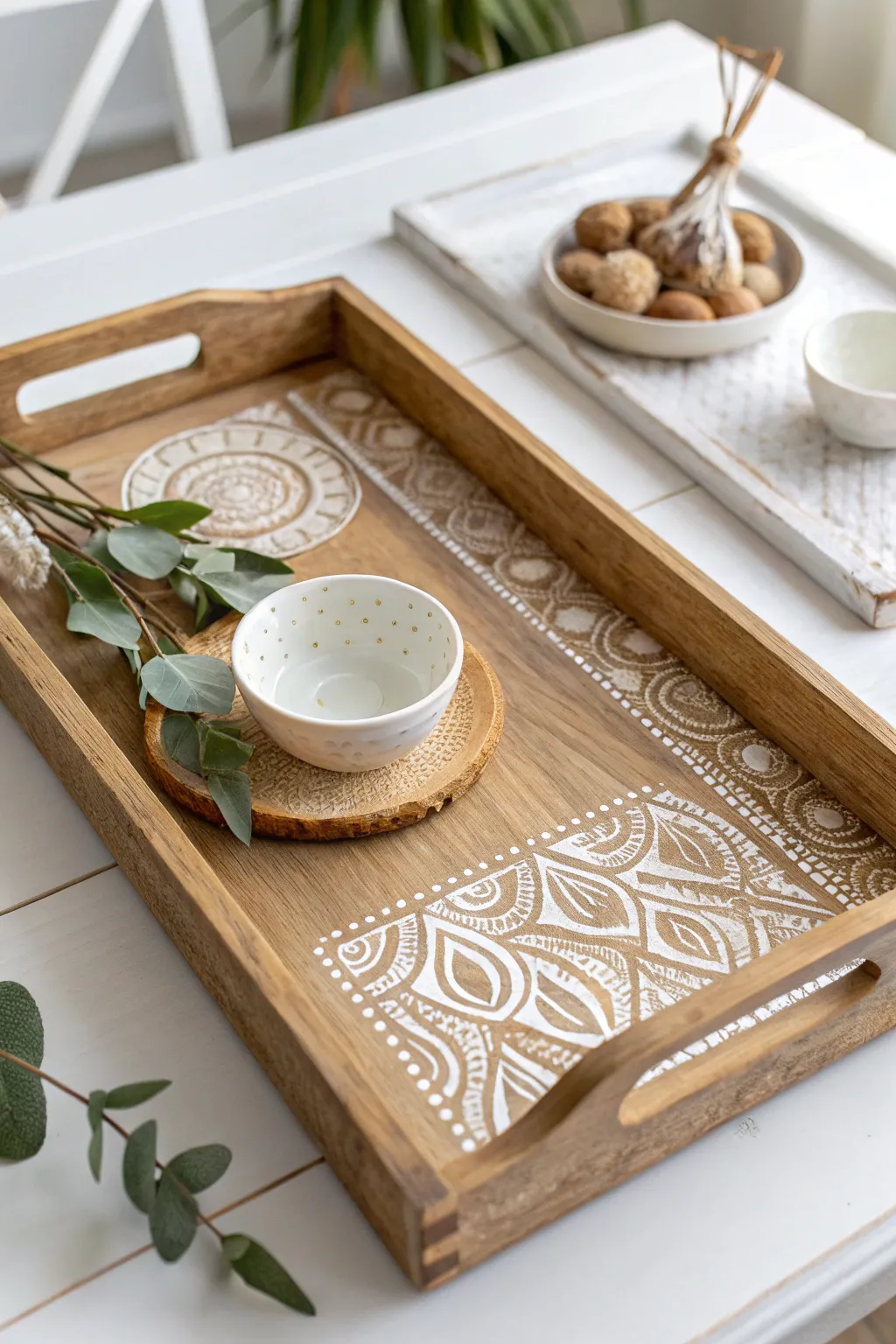 Transform simple into stunning with handcrafted modeling paste serving trays—perfect for your next gathering!
