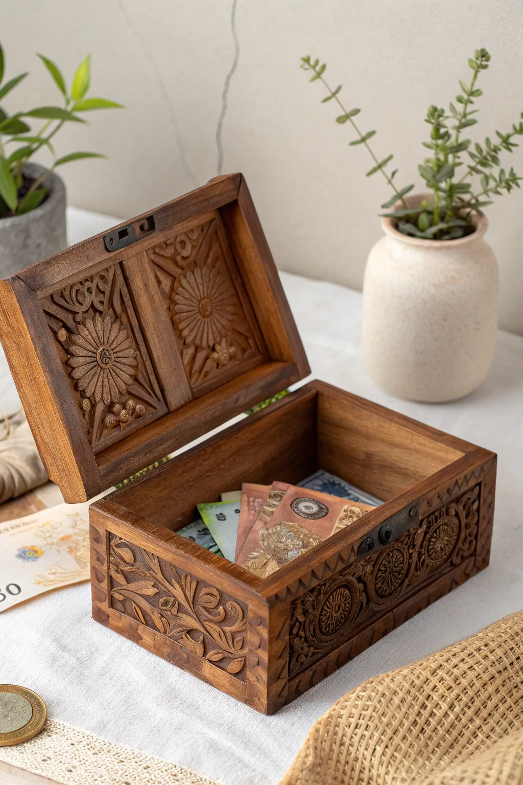 Unlock the fun with this stunning puzzle box – where gifting cash becomes a game of wit and style!