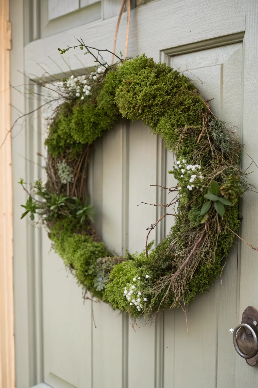 Embrace each season with the natural elegance of a handcrafted moss wreath.