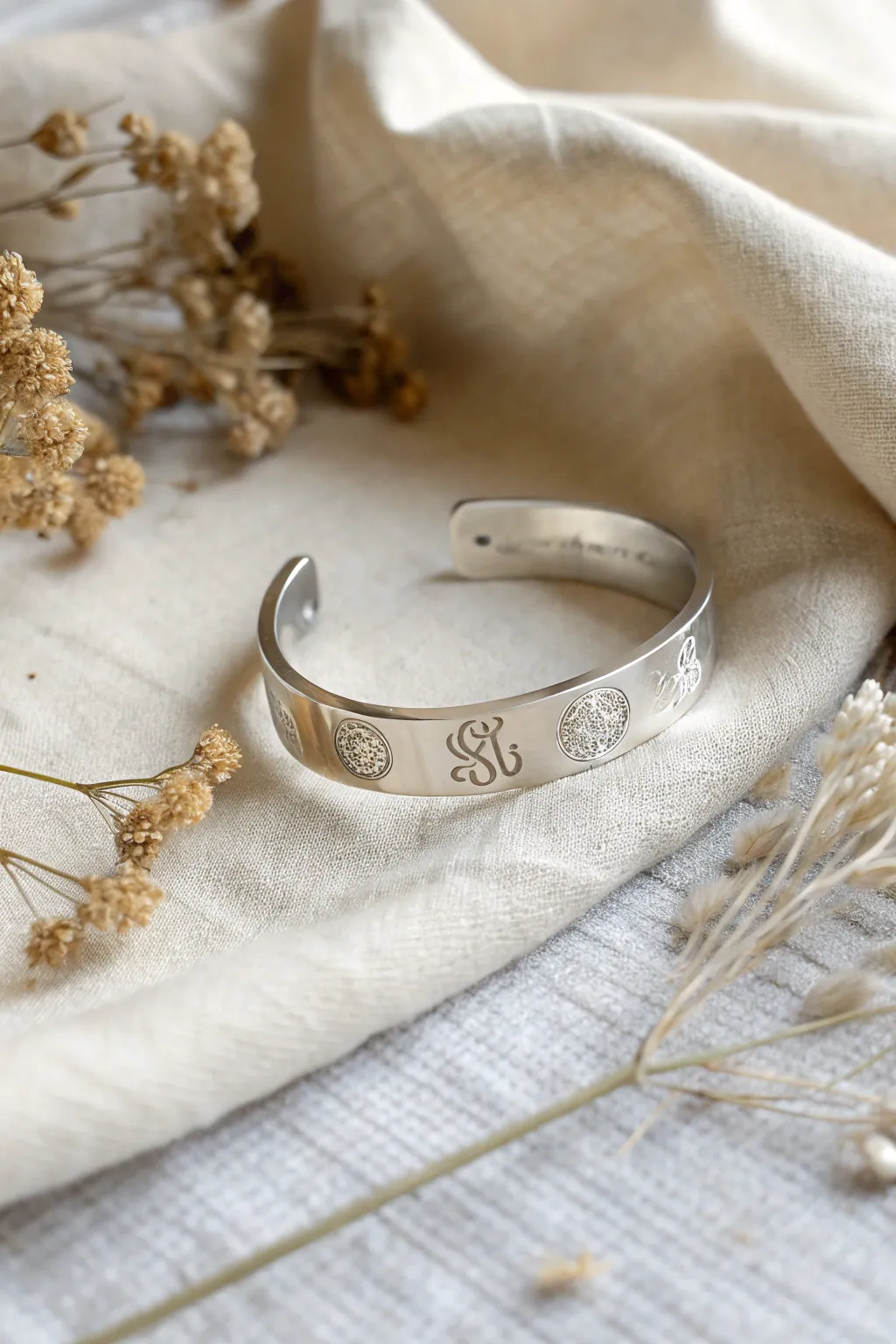 Elevate Mother's Day with a personalized monogrammed cuff—where simplicity meets elegance.