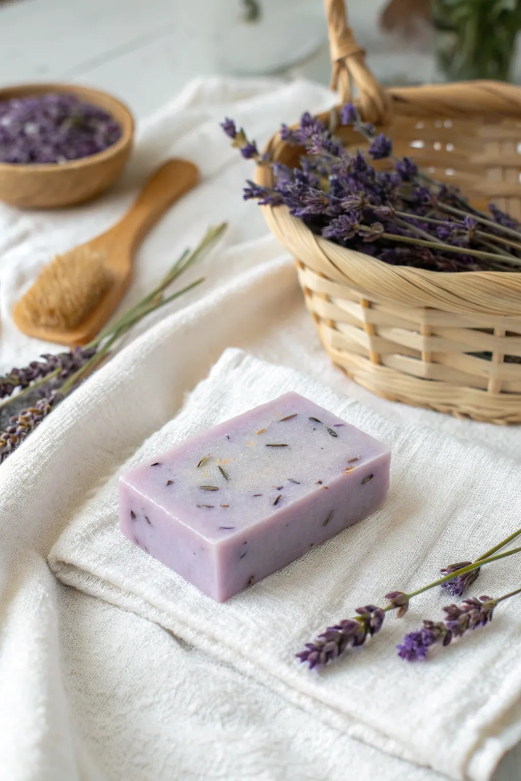 Embrace tranquility with handcrafted lavender soap, the perfect Mother's Day gift.