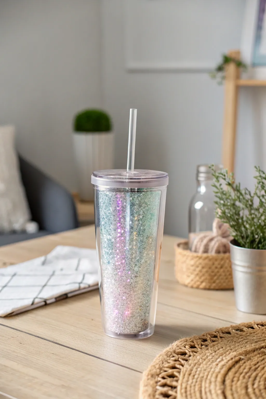 Add a touch of magic to mom's morning with this enchanting floating glitter tumbler. Perfect for a Mother's Day surprise!