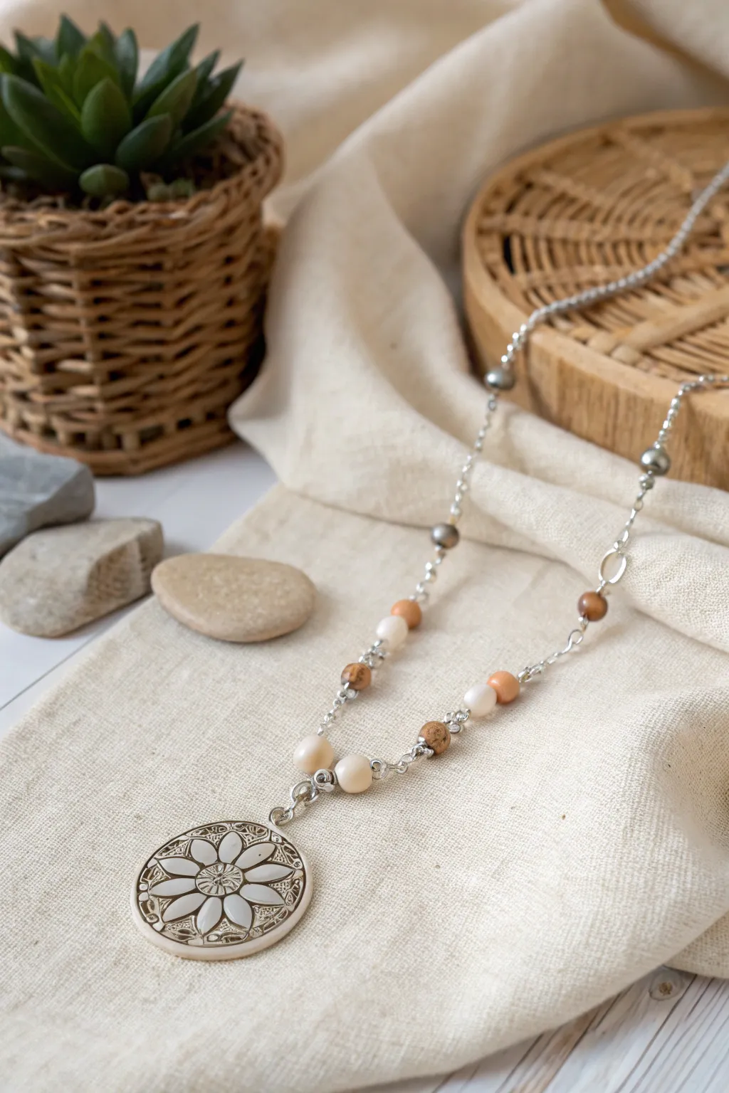 Craft a heartfelt connection this Mother's Day with personalized handmade jewelry, where simplicity meets natural beauty.