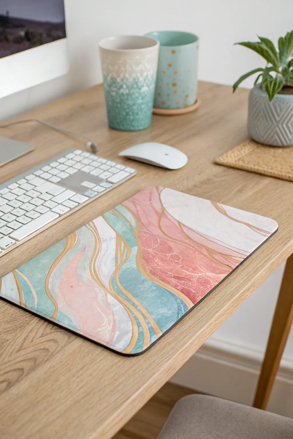 Elevate your workspace with a touch of abstract elegance. Let creativity flow with every click.