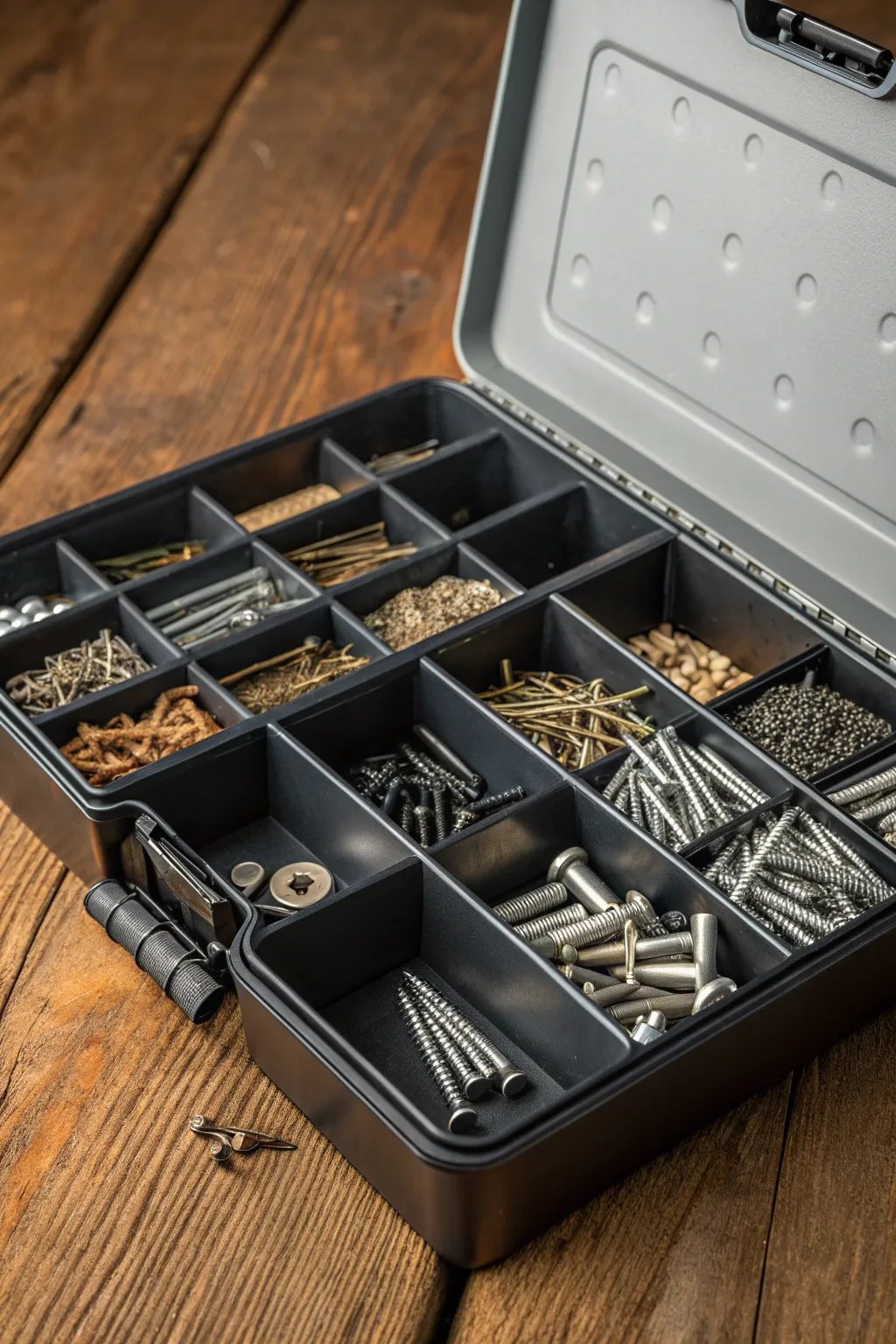 Master your DIY projects with a perfectly organized tackle box!