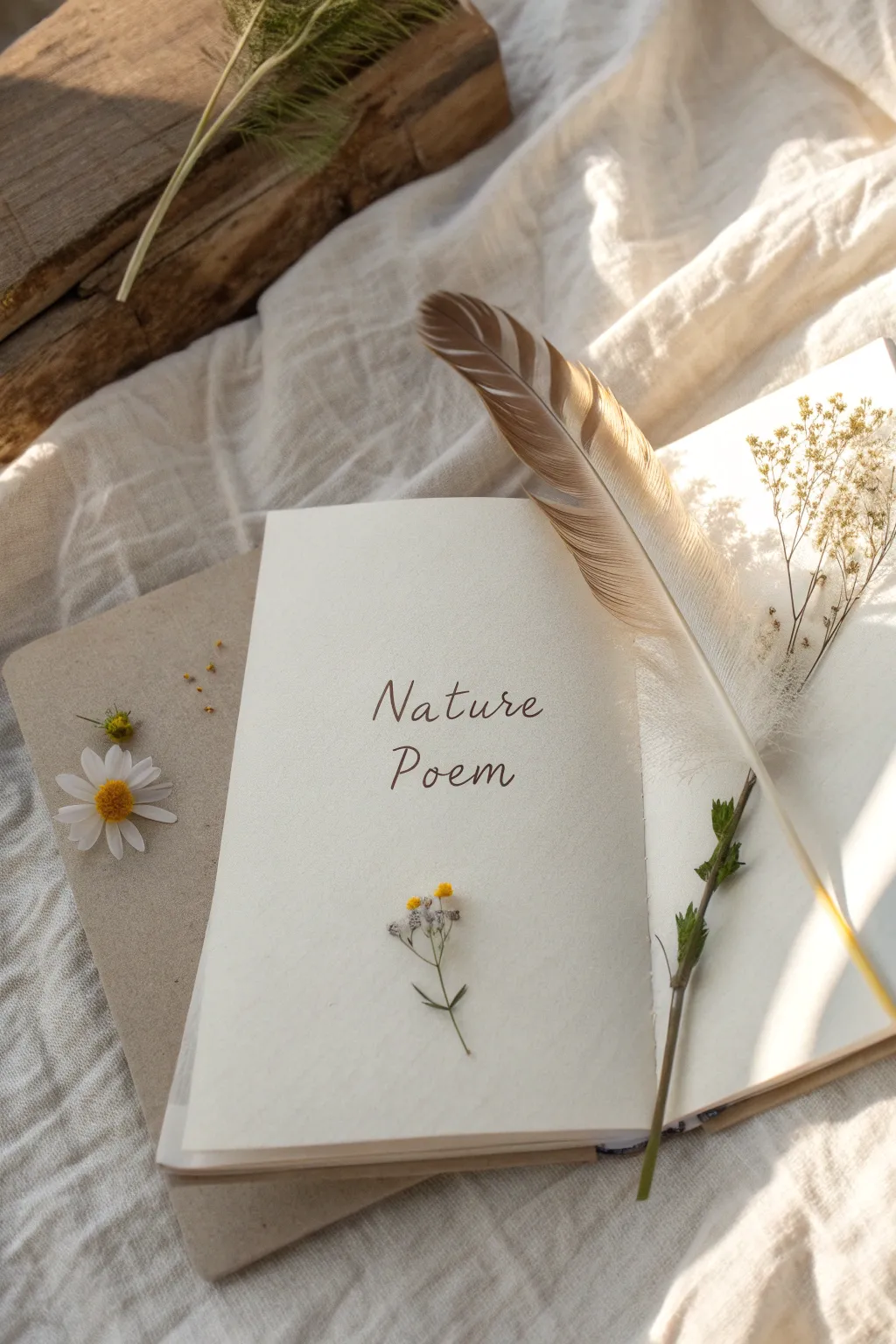 Capture the essence of nature with poetic elegance in your scrapbook.