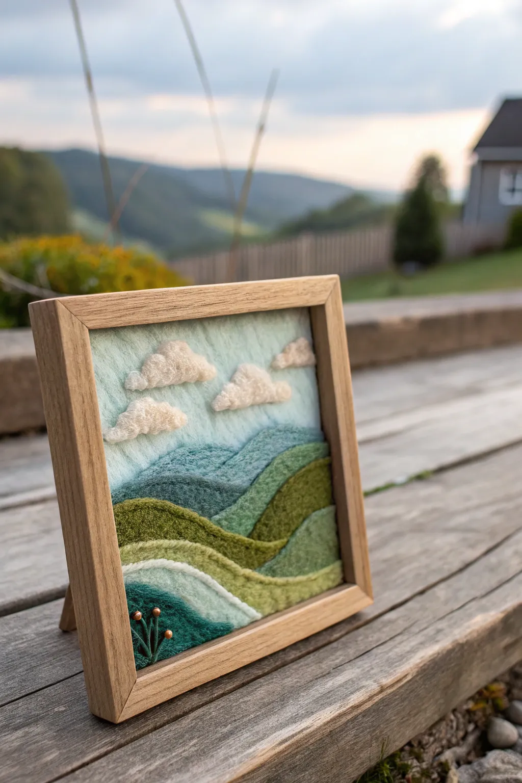 Discover the art of woolly landscapes: where simplicity meets craftsmanship.