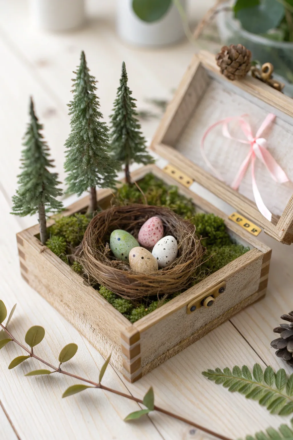 Discover the beauty of storytelling with this enchanting bird's nest diorama—where creativity meets nature.