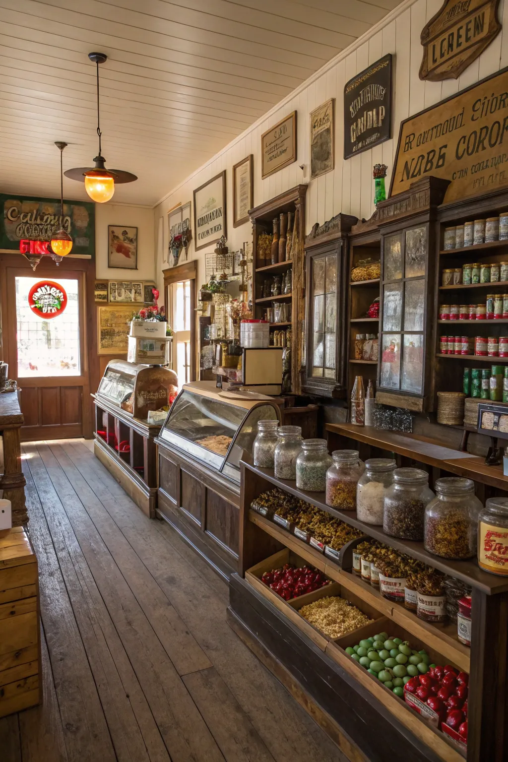 Nostalgic general store with cozy atmosphere.