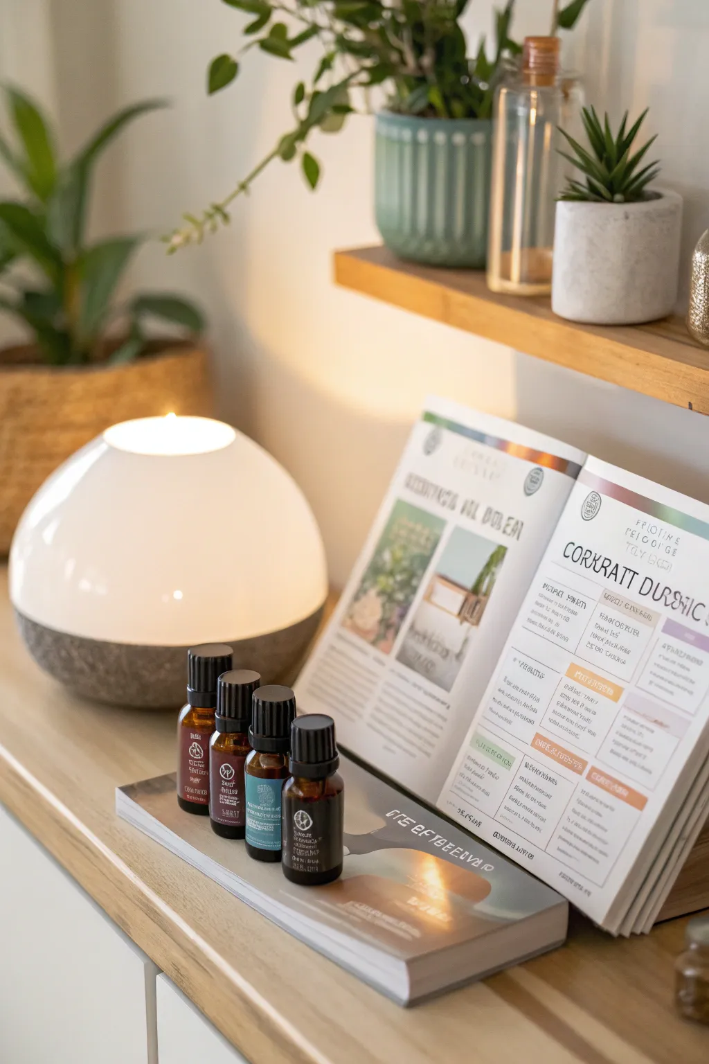 A wellness station that promotes relaxation and tranquility.