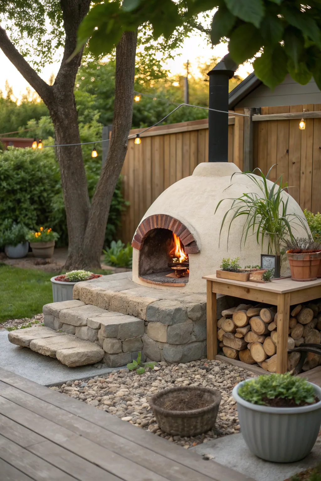 Transform your backyard with a charming DIY pizza oven that combines Scandinavian simplicity with Boho elegance.