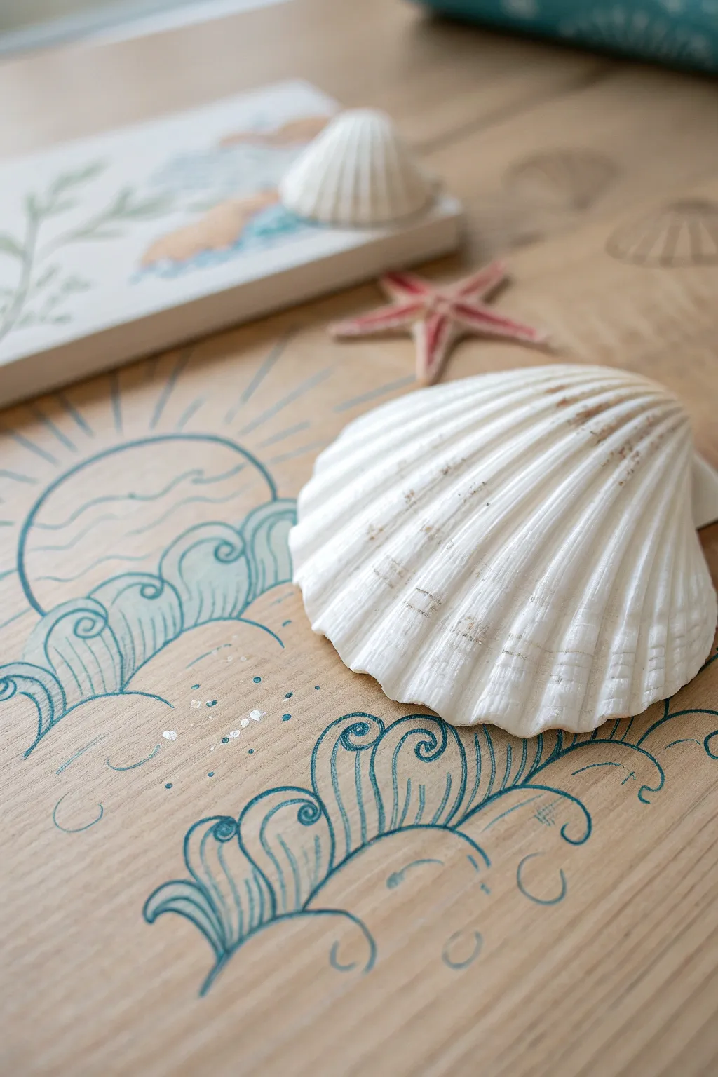 Embrace the tranquility of the seaside with minimalist elegance.