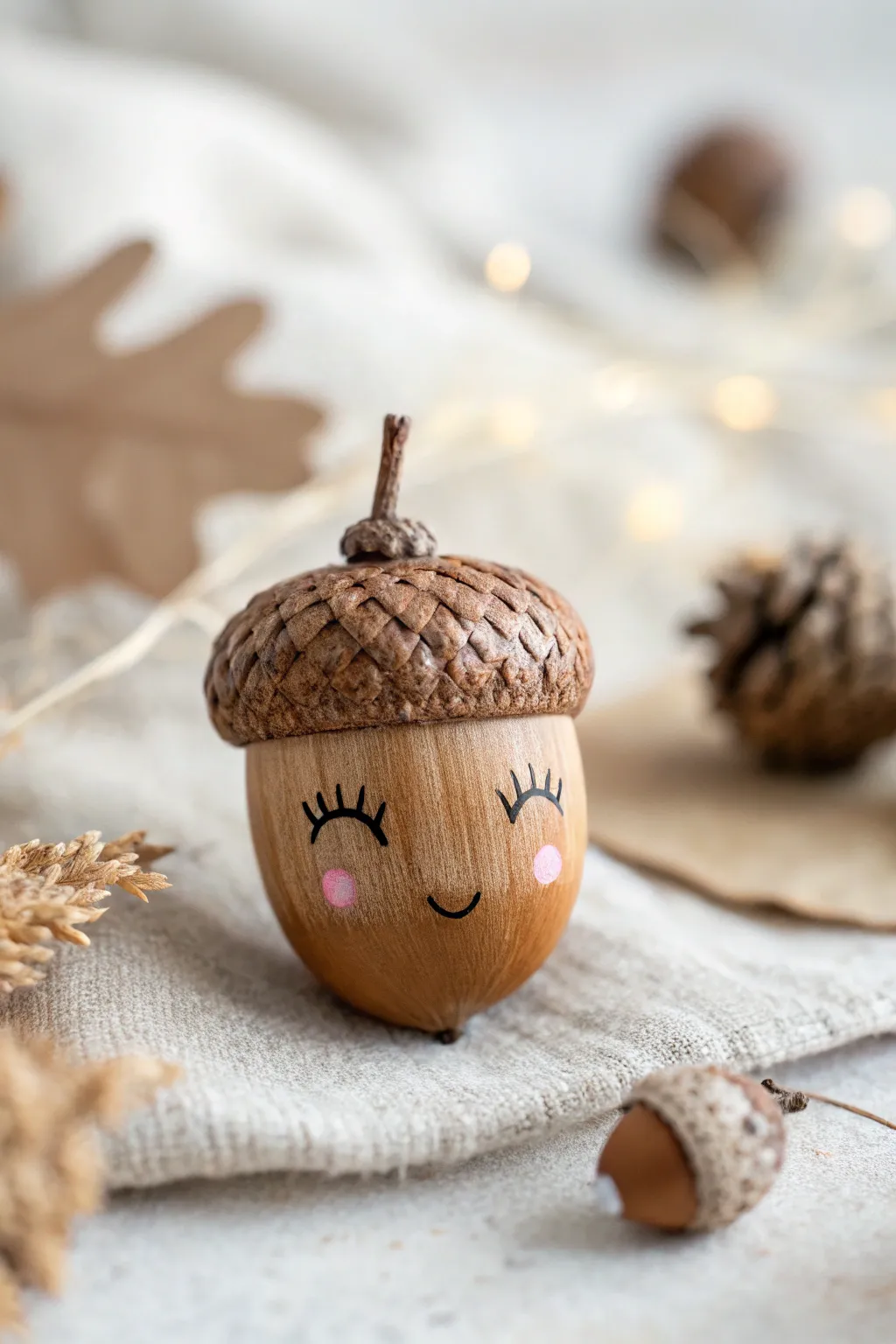 Add a touch of whimsy to your decor with charming acorn faces!