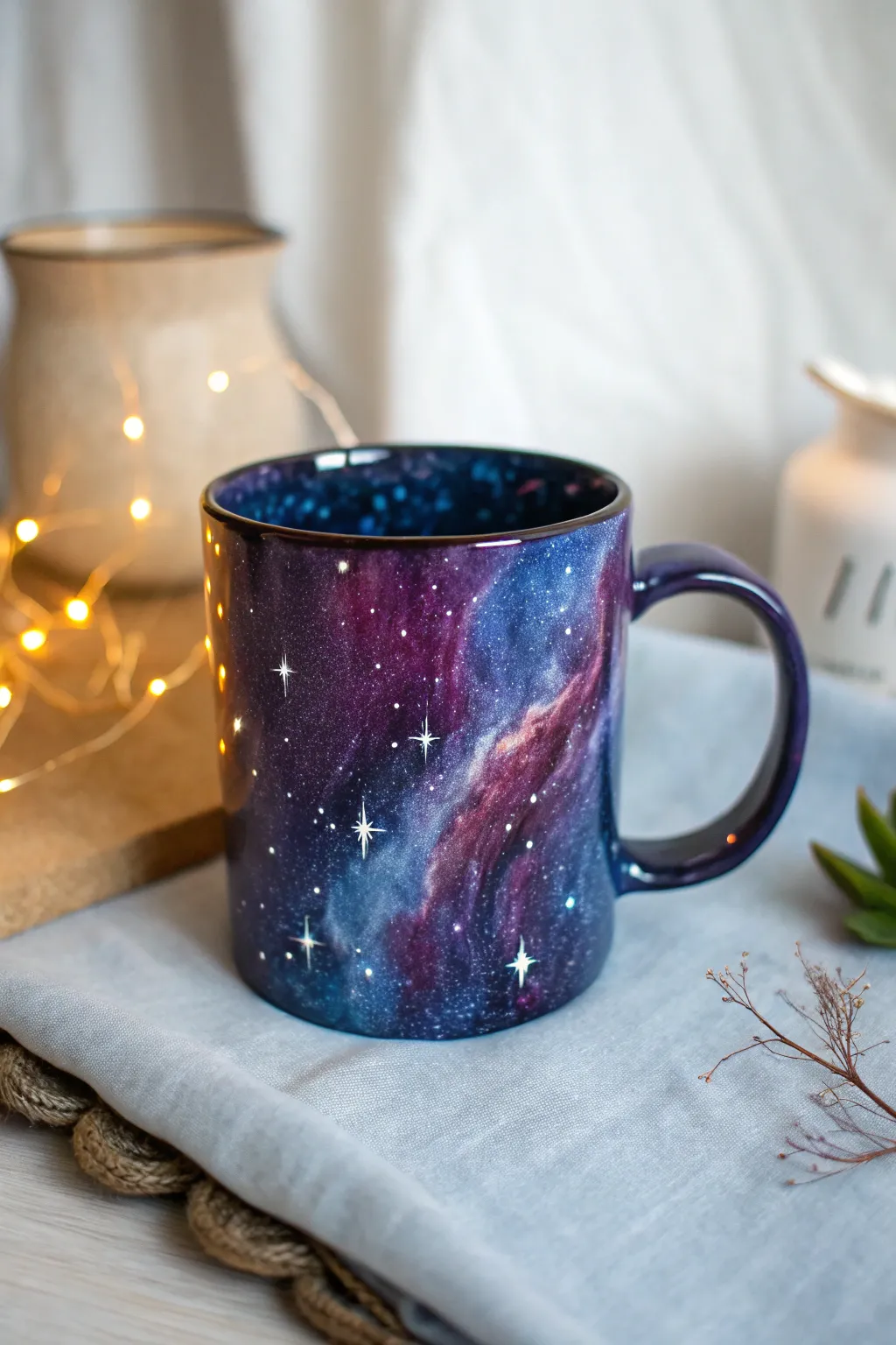 Sip your morning coffee amidst the stars with this cosmic wonder mug.