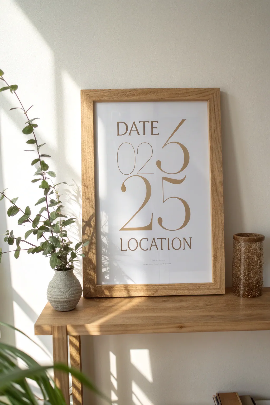 Celebrate your paper anniversary with a custom-designed poster that beautifully captures the milestones of your journey together.