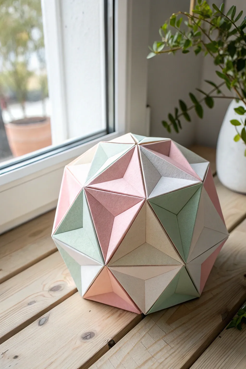 Elevate your space with the beauty of handcrafted geometric paper art.