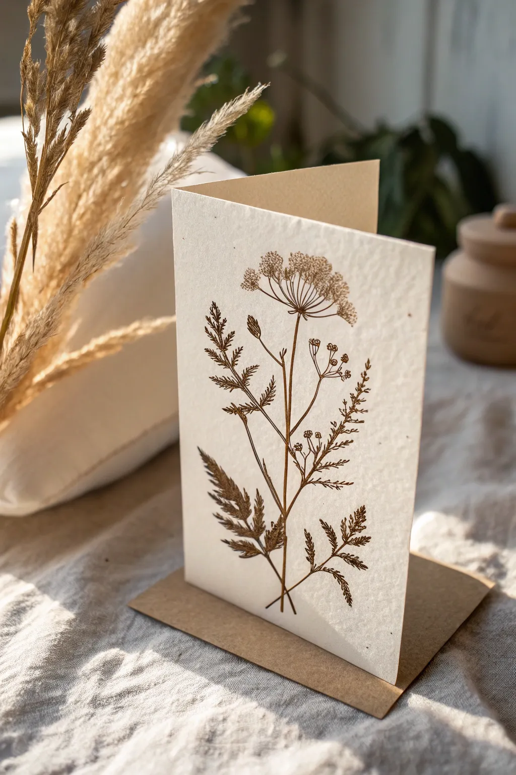 Embrace nature's tranquility with a touch of minimalist elegance through earthy botanical prints.