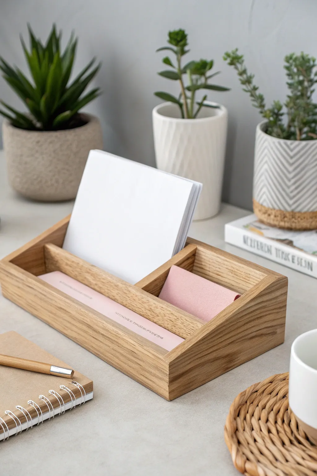 Embrace simplicity with the one-in, one-out rule for a clutter-free workspace. 🌿✨ #MinimalistLiving #ScandinavianStyle
