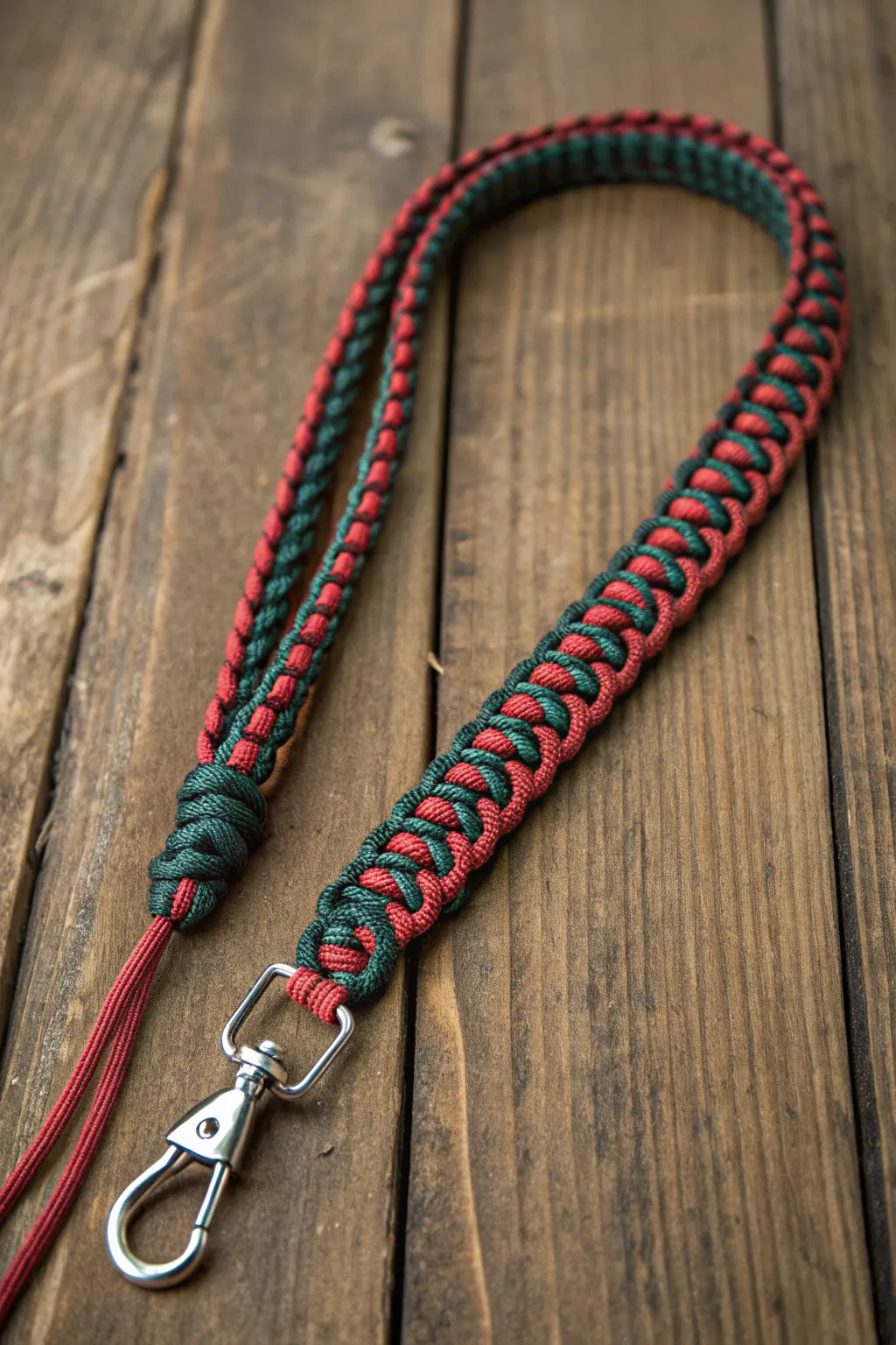 Elevate your style with the intricate Zipper Sinnet paracord lanyard.