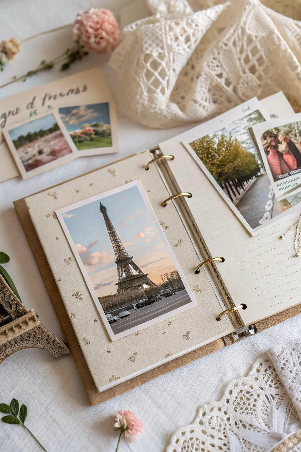 Capture the essence of Paris with a charming layered collage that speaks to your creative soul.